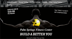 Desktop Screenshot of palmspringsfitnesscenter.com
