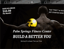 Tablet Screenshot of palmspringsfitnesscenter.com